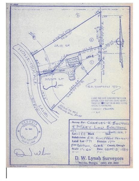Survey map