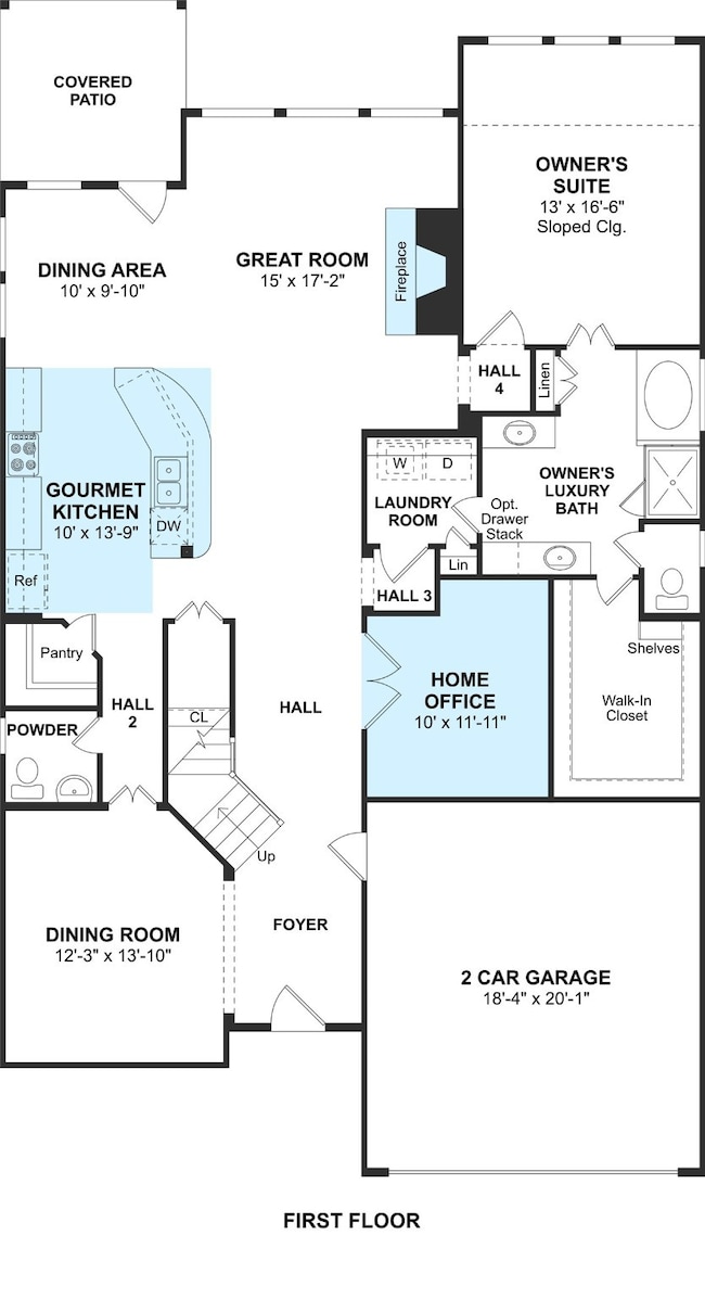 The Easton II floor plan by K. Hovnanian Homes. 1s