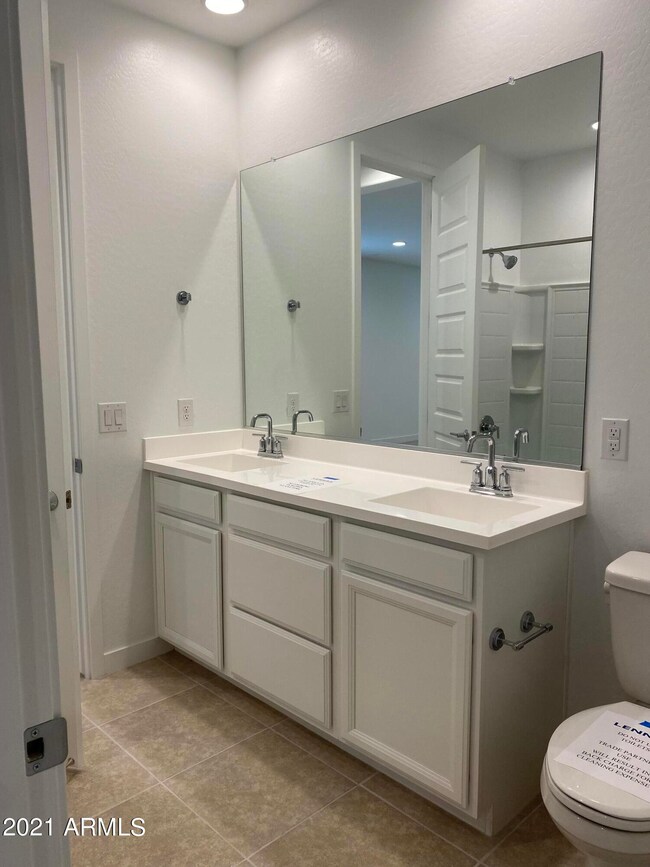 Guest bath double vanity