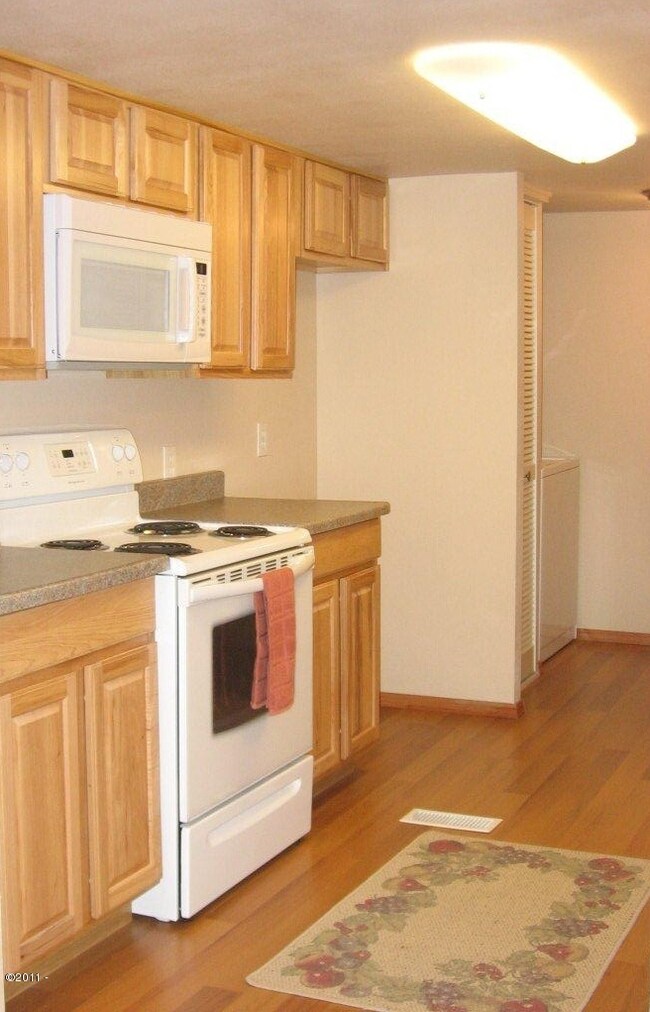 Kitchen with laminate flooring