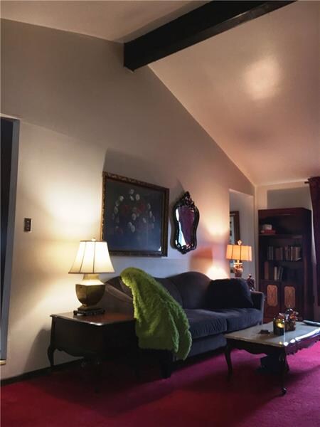 Notice the exposed beam architectural design.