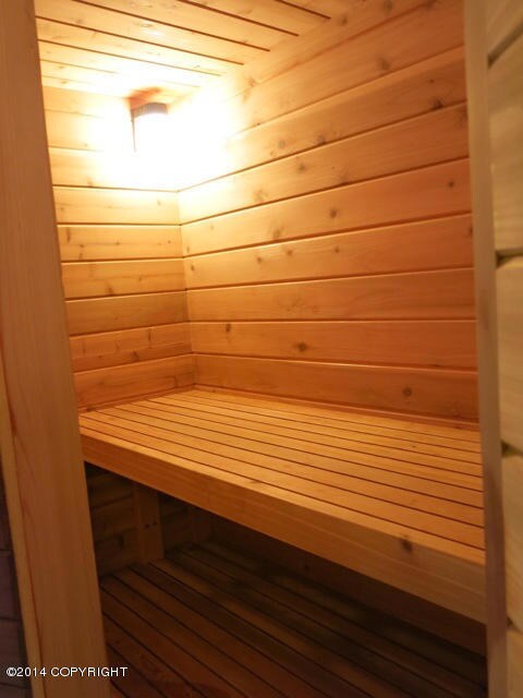sauna in master bathroom