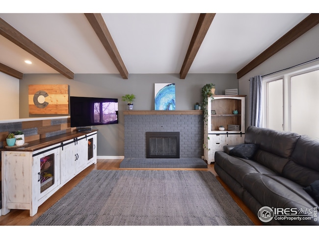 Fireplace in living room