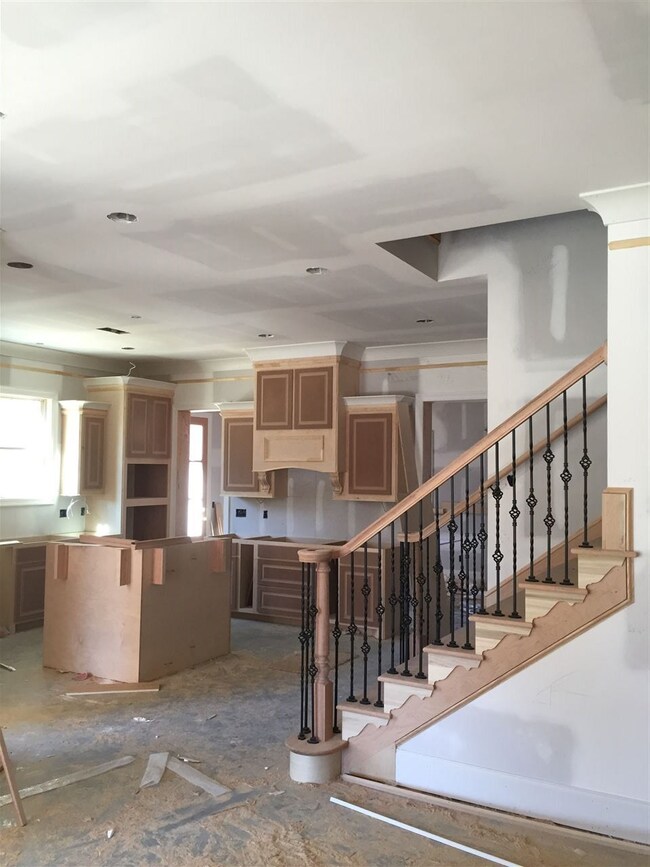 View of the kitchen.