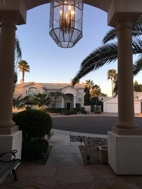 Entrance  view looking out