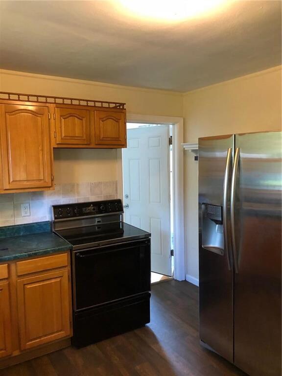 Kitchen with brand new flooring