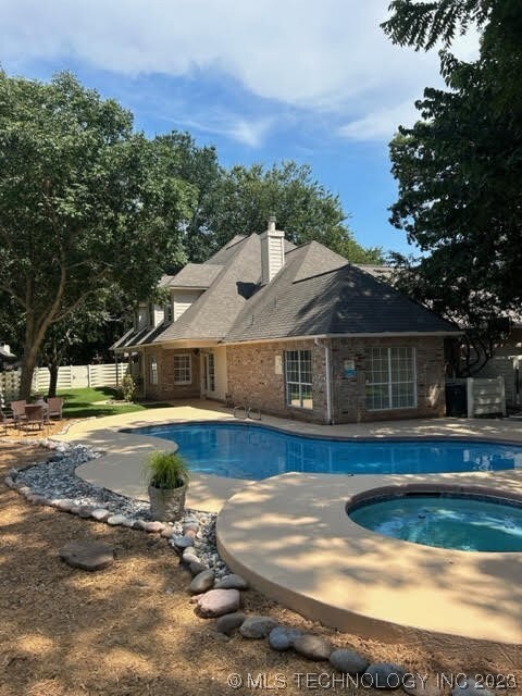 











Back yard with pool
