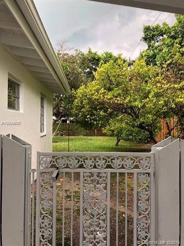 Side door to garden