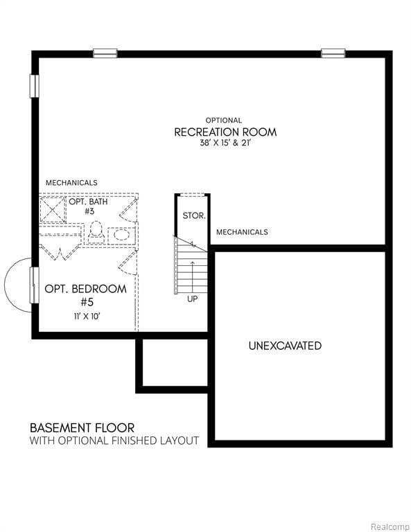 View of room layout