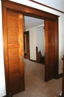 pocket doors from foyer to living room
