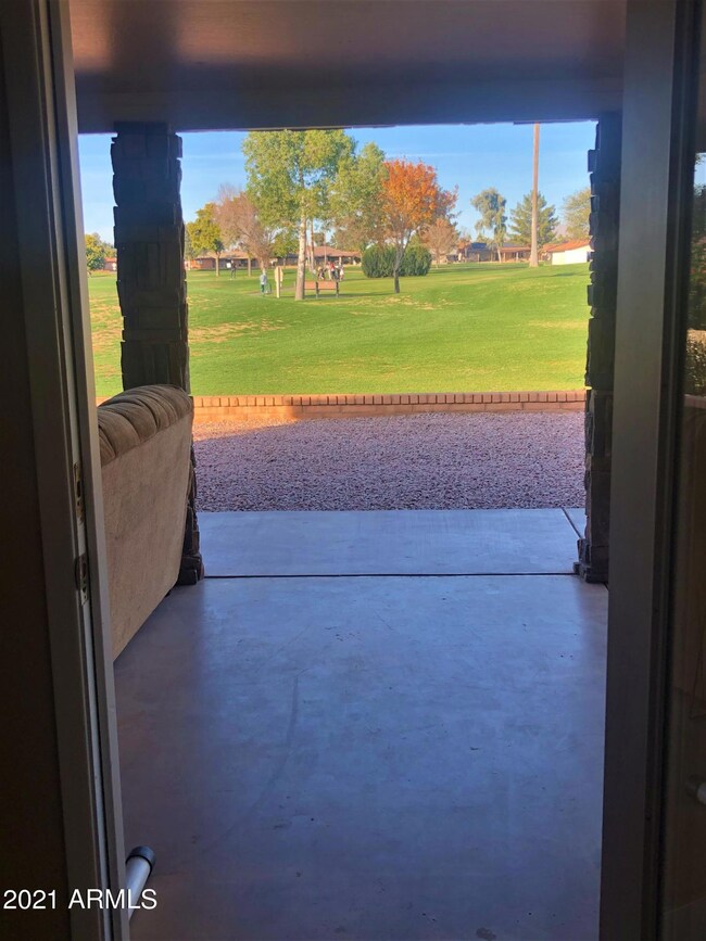 View from kitchen door
