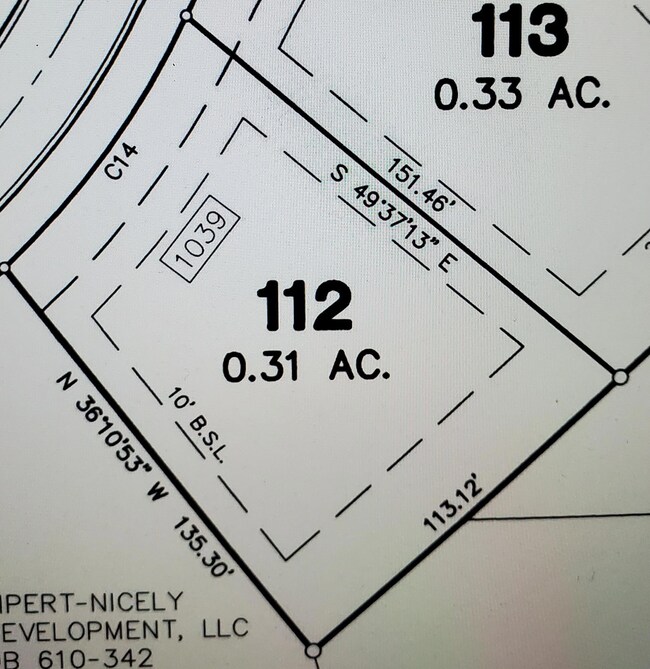 Vineyard Estates lot 112