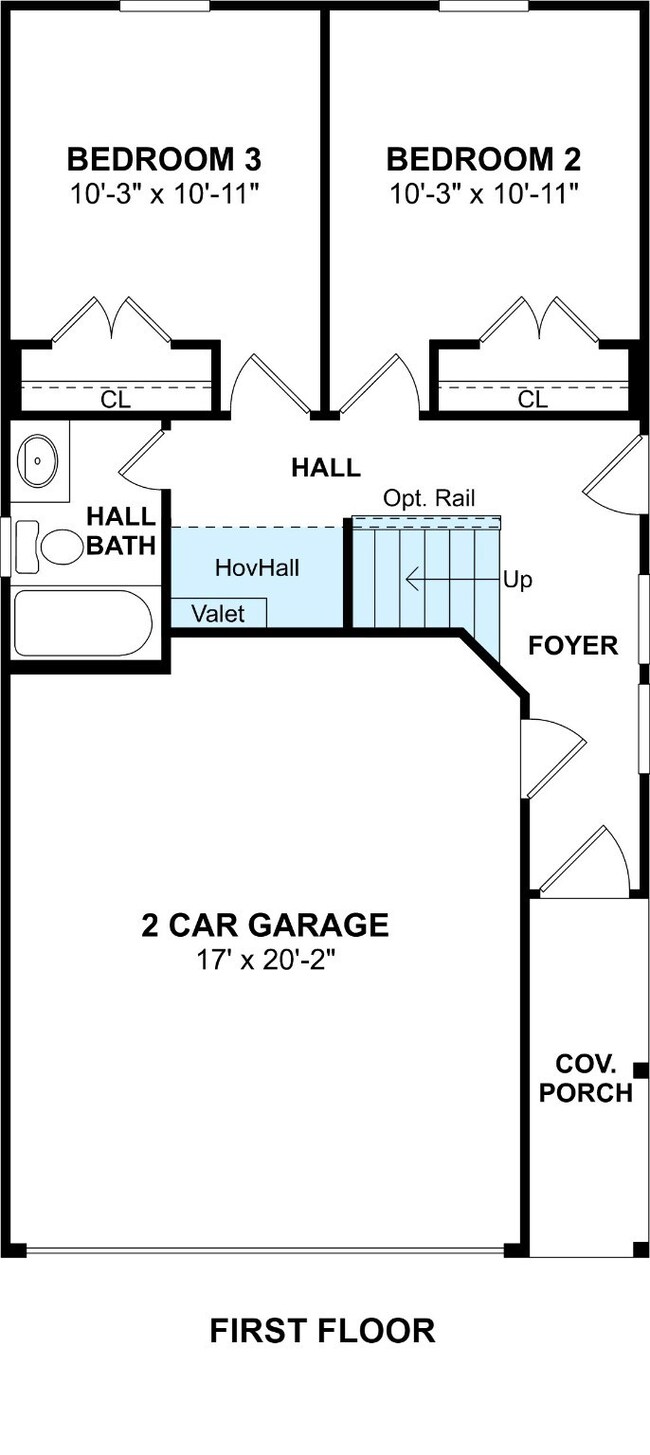 The Carter floor plan by K. Hovnanian Homes. 1st F