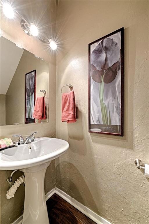 Downstairs half bath.
