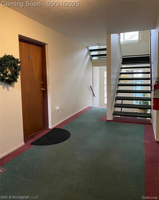 First floor hall with stairs to 2nd floor unit