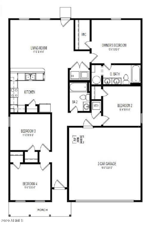 1402 2-Car - Floor Plan - BROCHURE - GRP