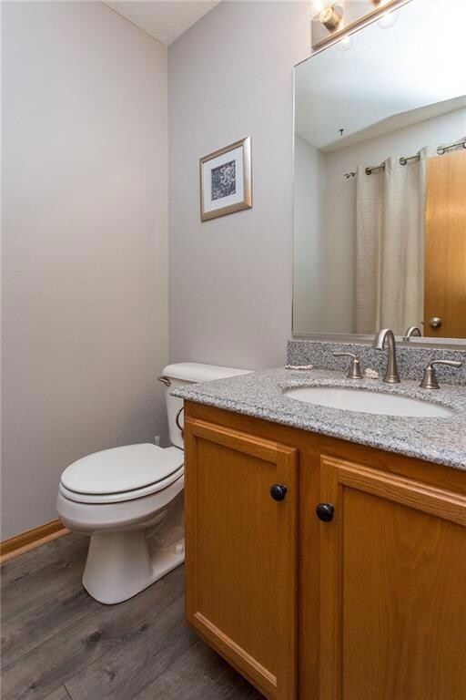 Main level half bath
