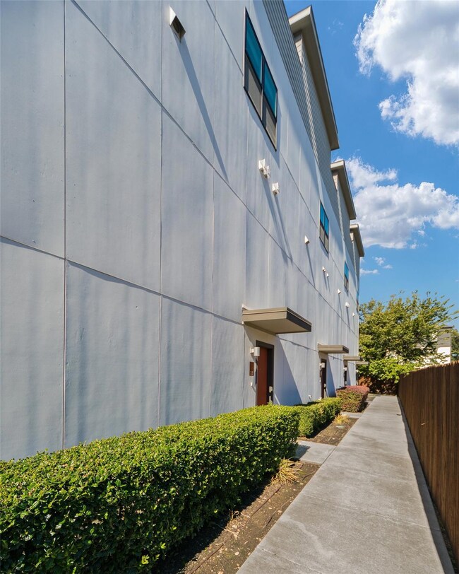 Pedestrian entry behind gate