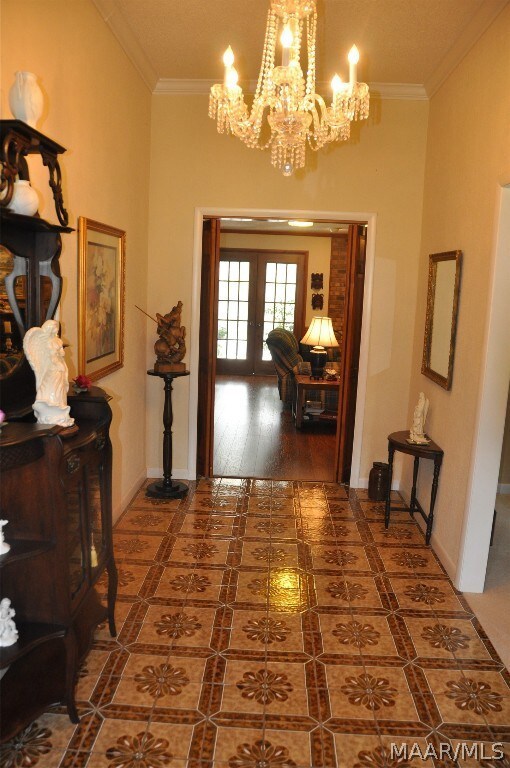 Entry Foyer with beautiful tile flooring