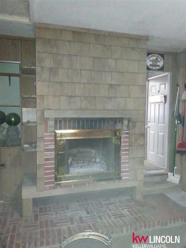 Formal Dining Room fireplace