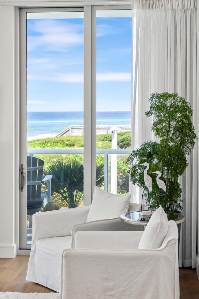 Across private balcony