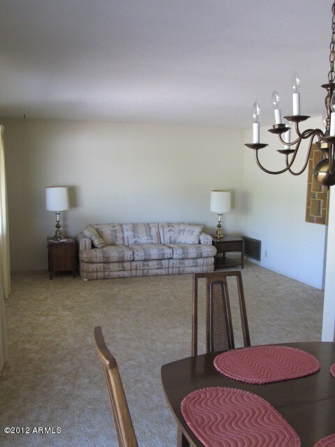 Dining area to living