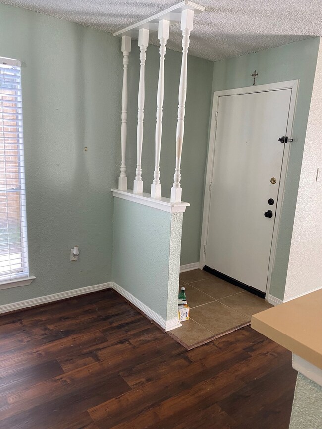 Front door and entry way