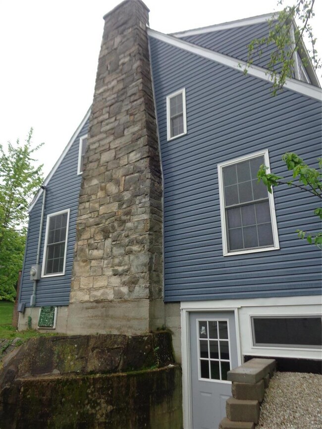 East side of house