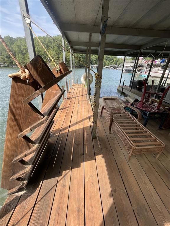 custom built stairs for easy access from water