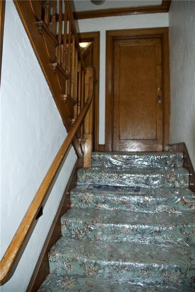 Up this small flight of stairs to the entrance to 