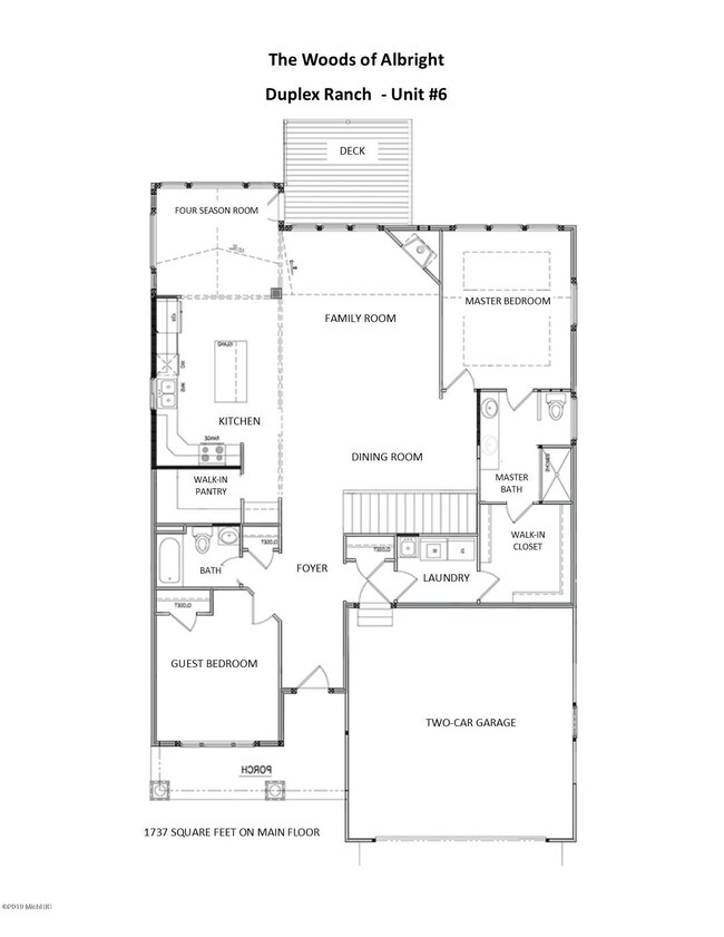 duplex main floor plan - left side
