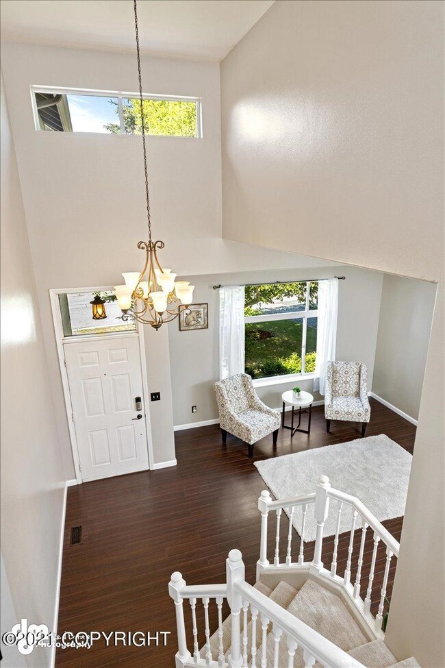 Looking Down into Living Room
