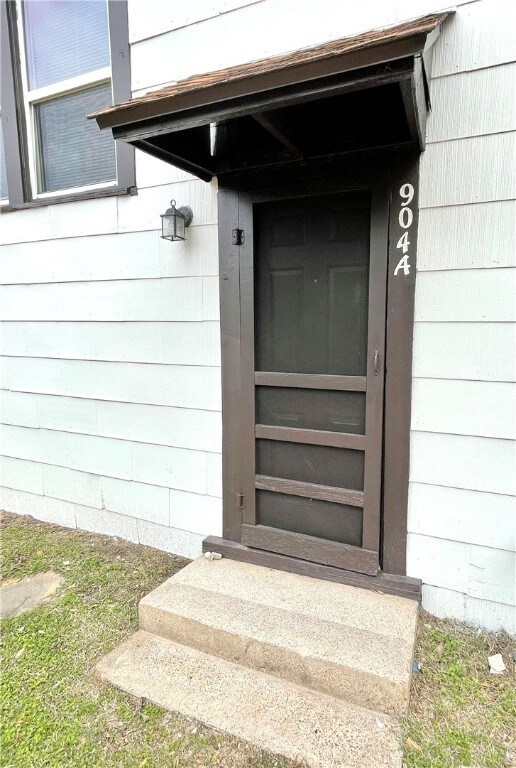 View of exterior entry