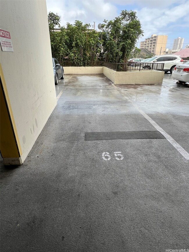 Tandem parking stall #65