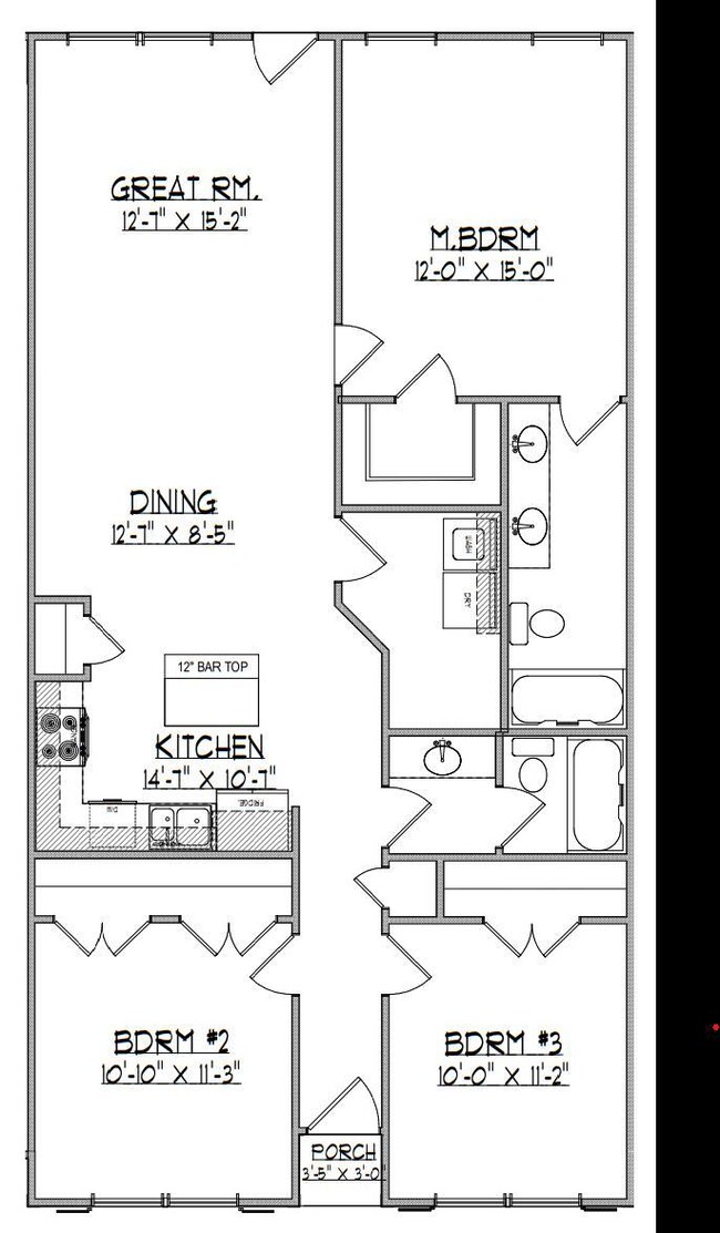 Townhome 3 floorplan