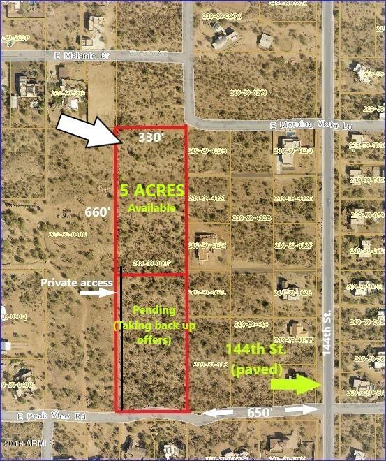 North 5 acres- map