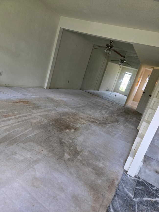The downstairs living space offers a comfortable l