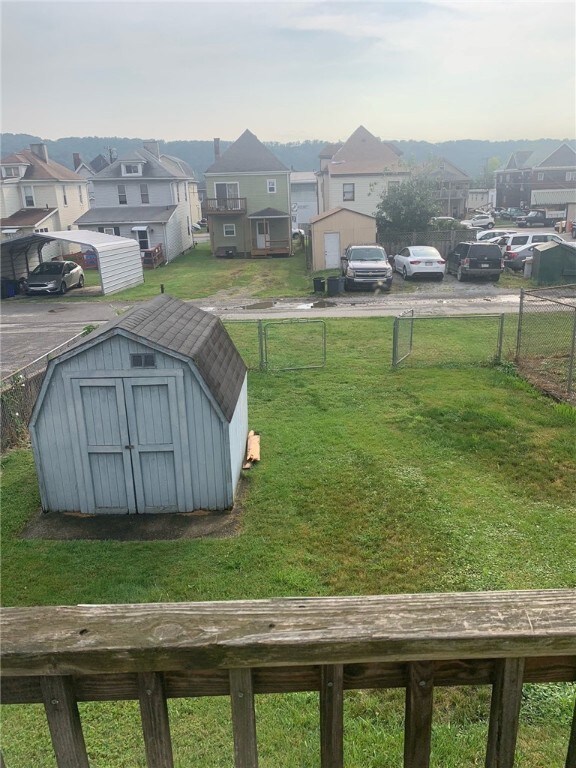completely fenced in yard and still plenty of room