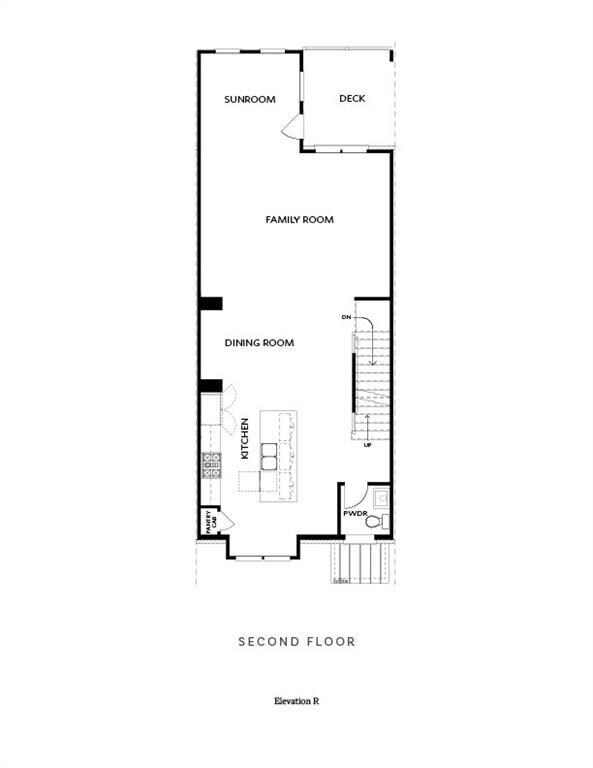 The Childress Floor Plan - The main level features