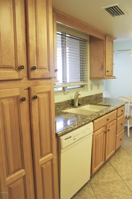 Garanite and lots of cabinets