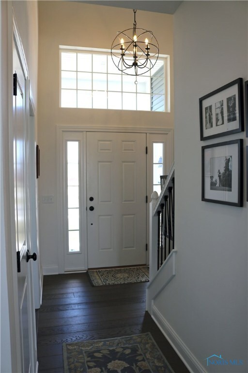 This gorgeous entry spans two stories and is sure