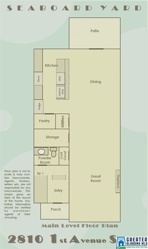 Floor plan is not to scale & may contain inaccurac
