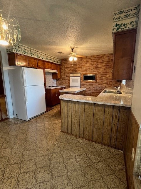 Kitchen with view from breakfast area