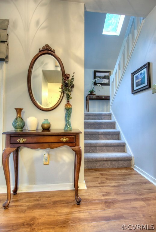 Open to both the second level and the living room.