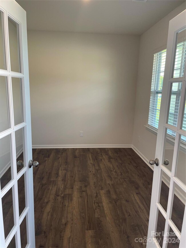 Office with French doors