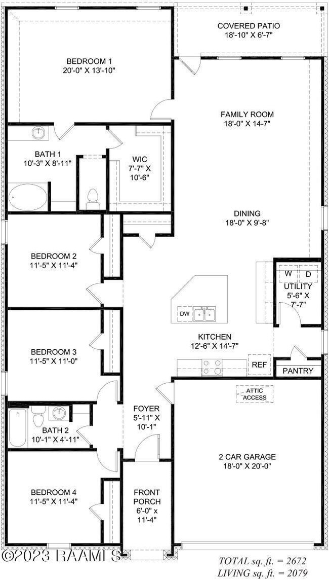 Floor Plan PF PH 2 Kingston AL