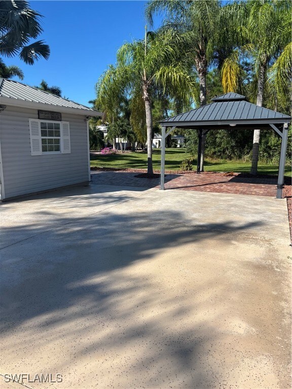 View of gazebo