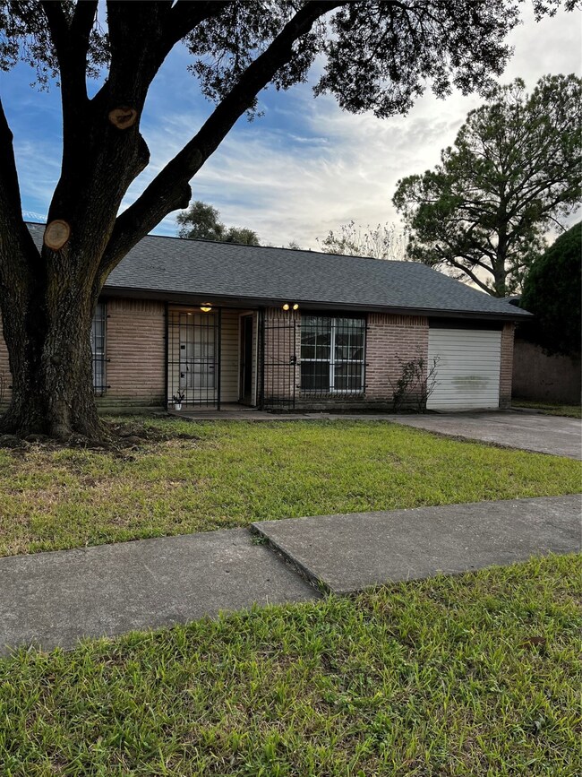 Corner lot, mature oak tree