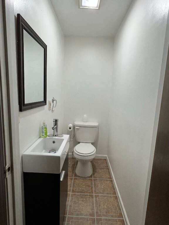 Half Bath on 1st Floor
