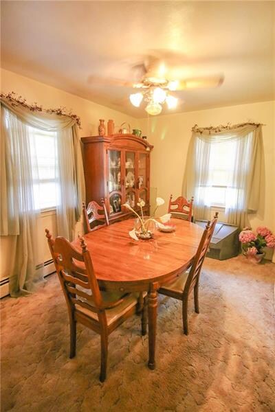 Dining room with two windows and closet for additi